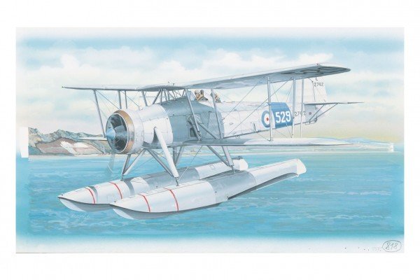 Levně Model Fairey Swordfish Mk.2 26,4x29cm v krabici 34x19x5,5cm