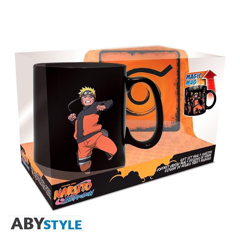 Product detail of Naruto set 3D Hrnek měnící 460 ml + podtácek