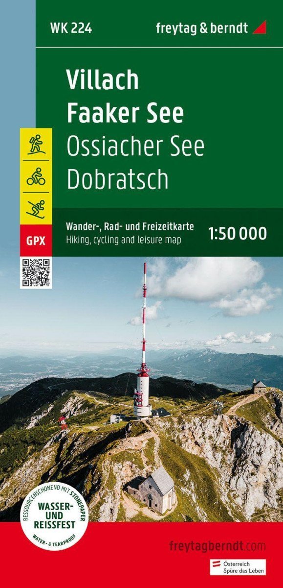 Levně Villach-Faaker See 1:50 000 / turistická a cykloturistická mapa