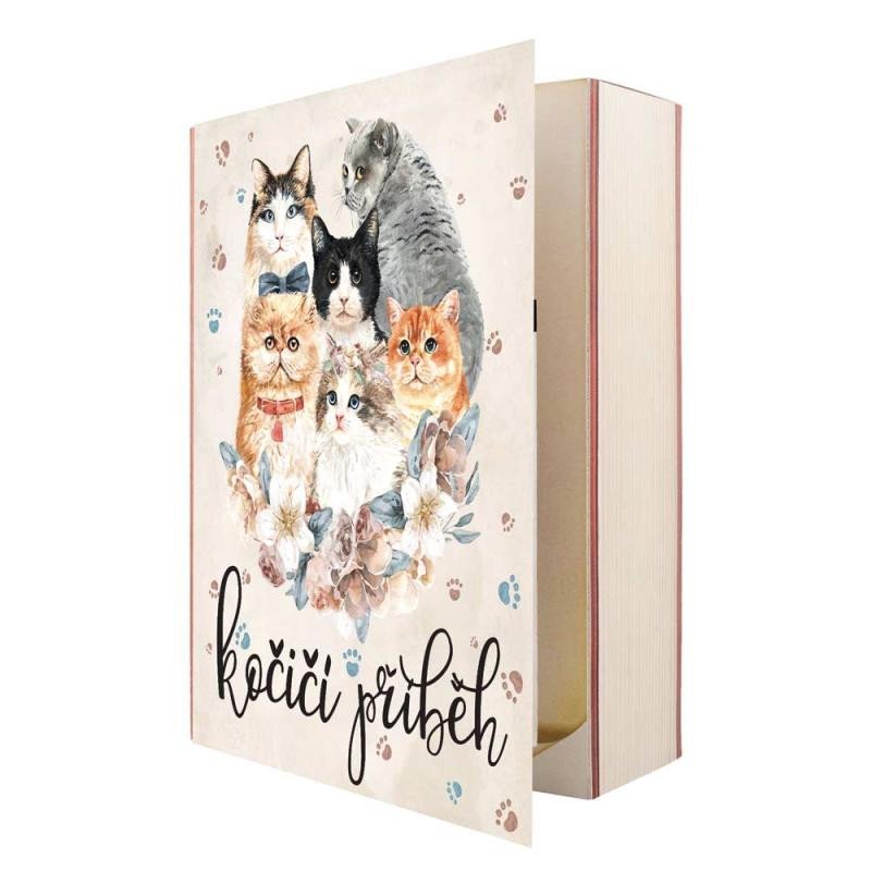 Levně Dárková sada malá kniha - Kočičí příběh (sprchový gel, šampon)
