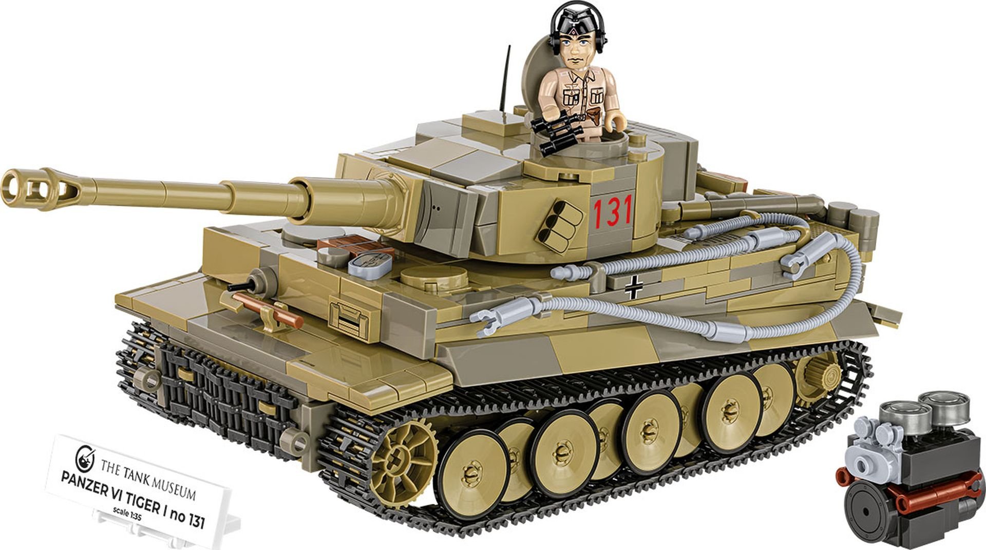 Levně COBI 3123 II WW Tiger no 131, 1:35, 869k, 1 f