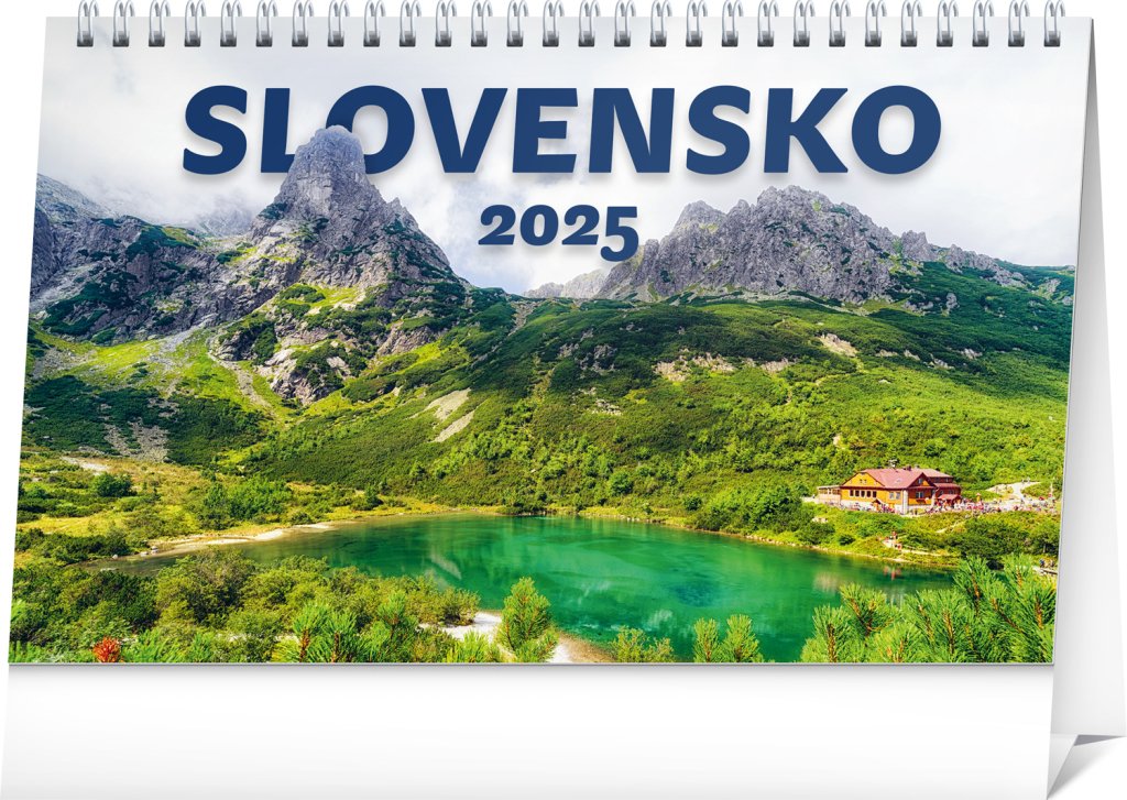 Levně NOTIQUE Stolový kalendár Slovensko 2025, 23,1 x 14,5 cm Slovensky