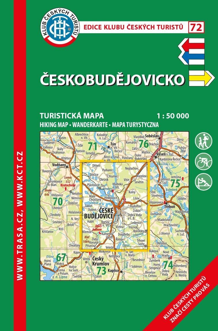 KČT 72 Českobudějovicko 1:50 000 / turistická mapa