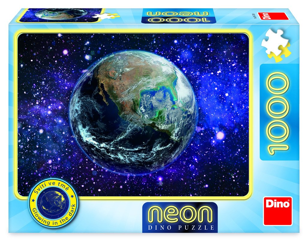 Levně Puzzle Planeta Země NEON - 1000 dílků - Dino