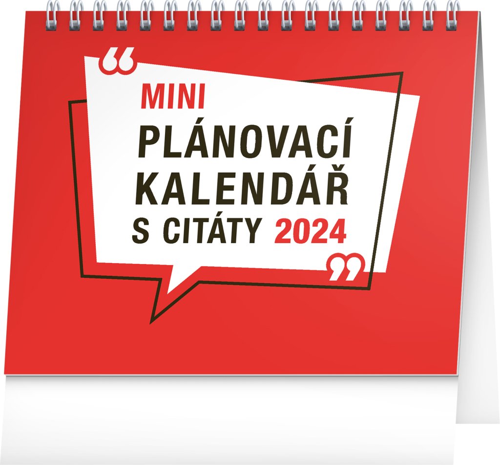 Levně Kalendář 2024 stolní: Plánovací s citáty, 16,5 × 13 cm