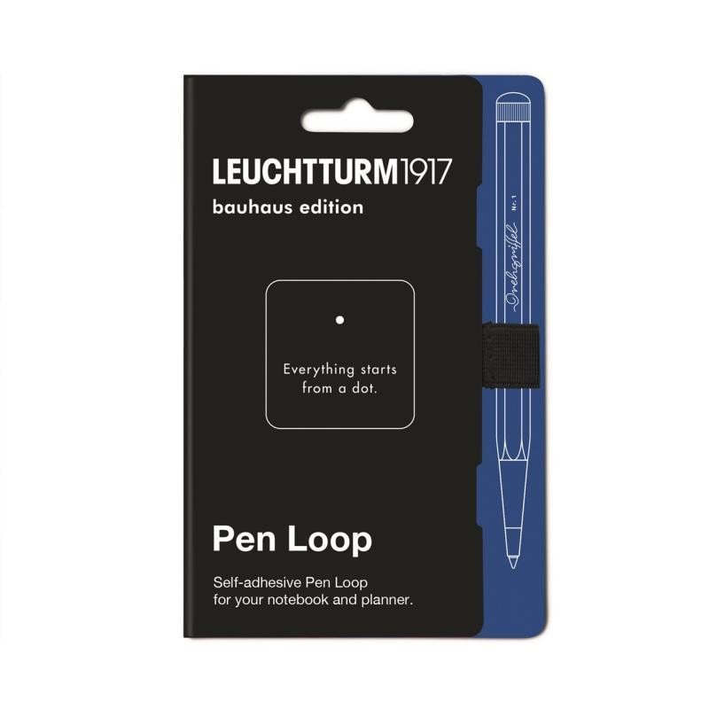 Levně Leuchtturm1917 Pen Loop Black Bauhaus Edition