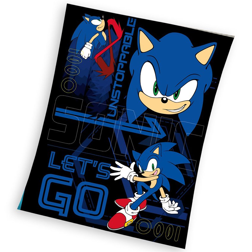 Levně Dětská deka Nezastavitelný Ježek Sonic 130x170 cm