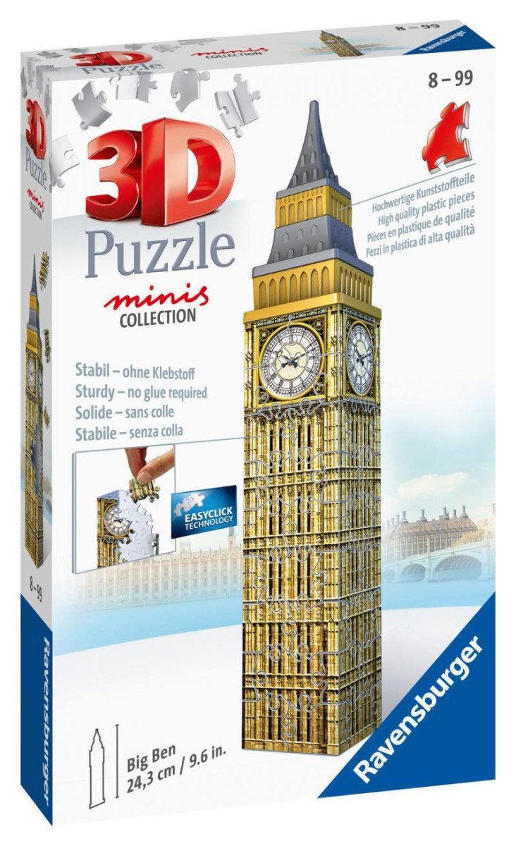 Ravensburger 3D Puzzle Mini budova - Big Ben 54 dílků