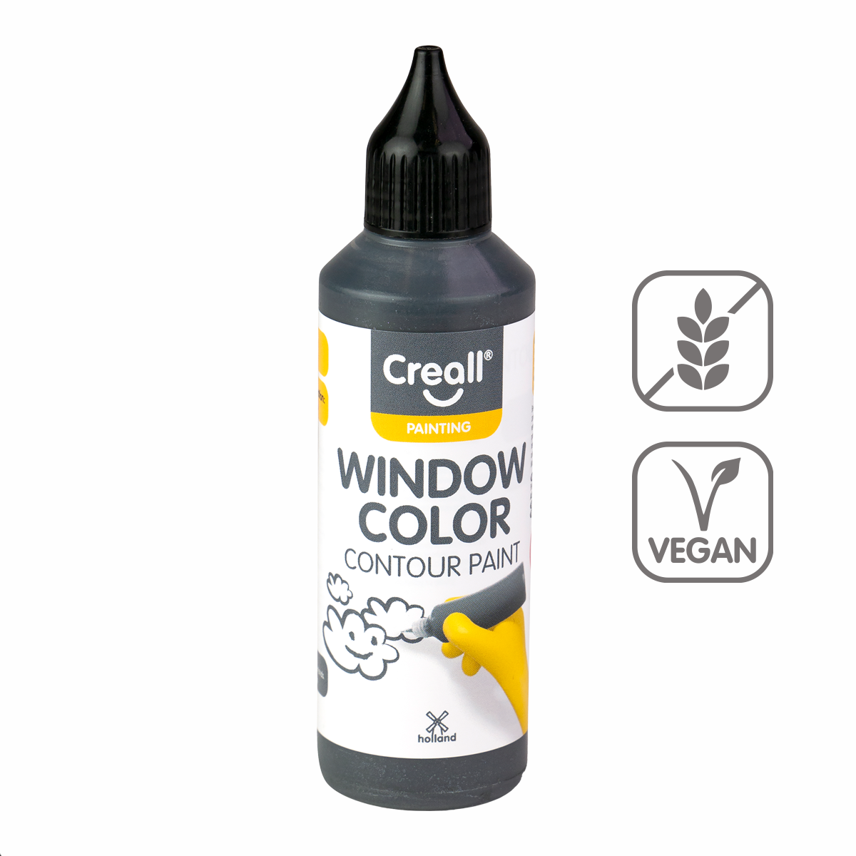 Product detail of Creall konturovací barva na sklo Window color, 80 ml, olověná šeď