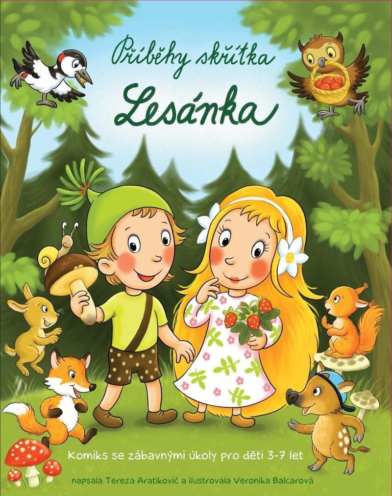 Levně Příběhy skřítka Lesánka - Komiks se zábavnými úkoly pro děti 3-7 let - Tereza Aratikovic