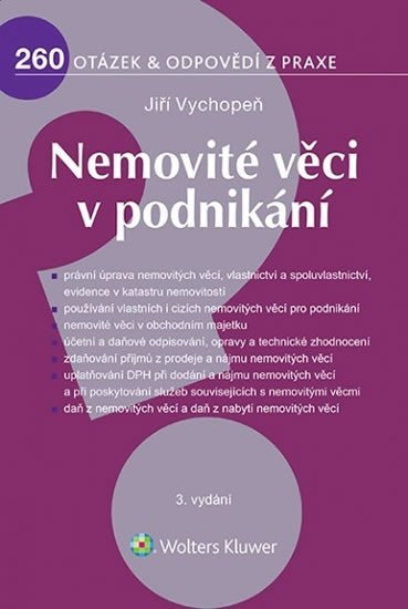 Levně Nemovité věci v podnikání, 1. vydání - Jiří Vychopeň