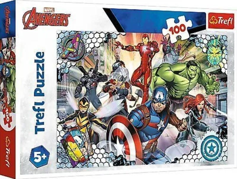 Levně Trefl Puzzle Slavní Avengers 100 dílků