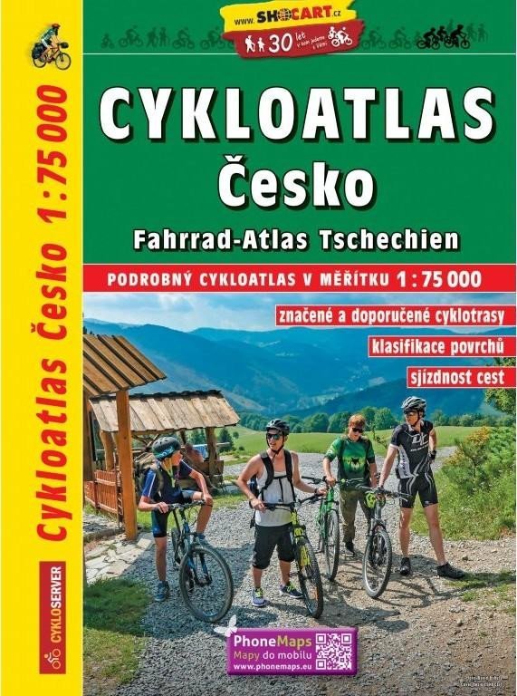 Levně Cykloatlas Česko 1:75 000