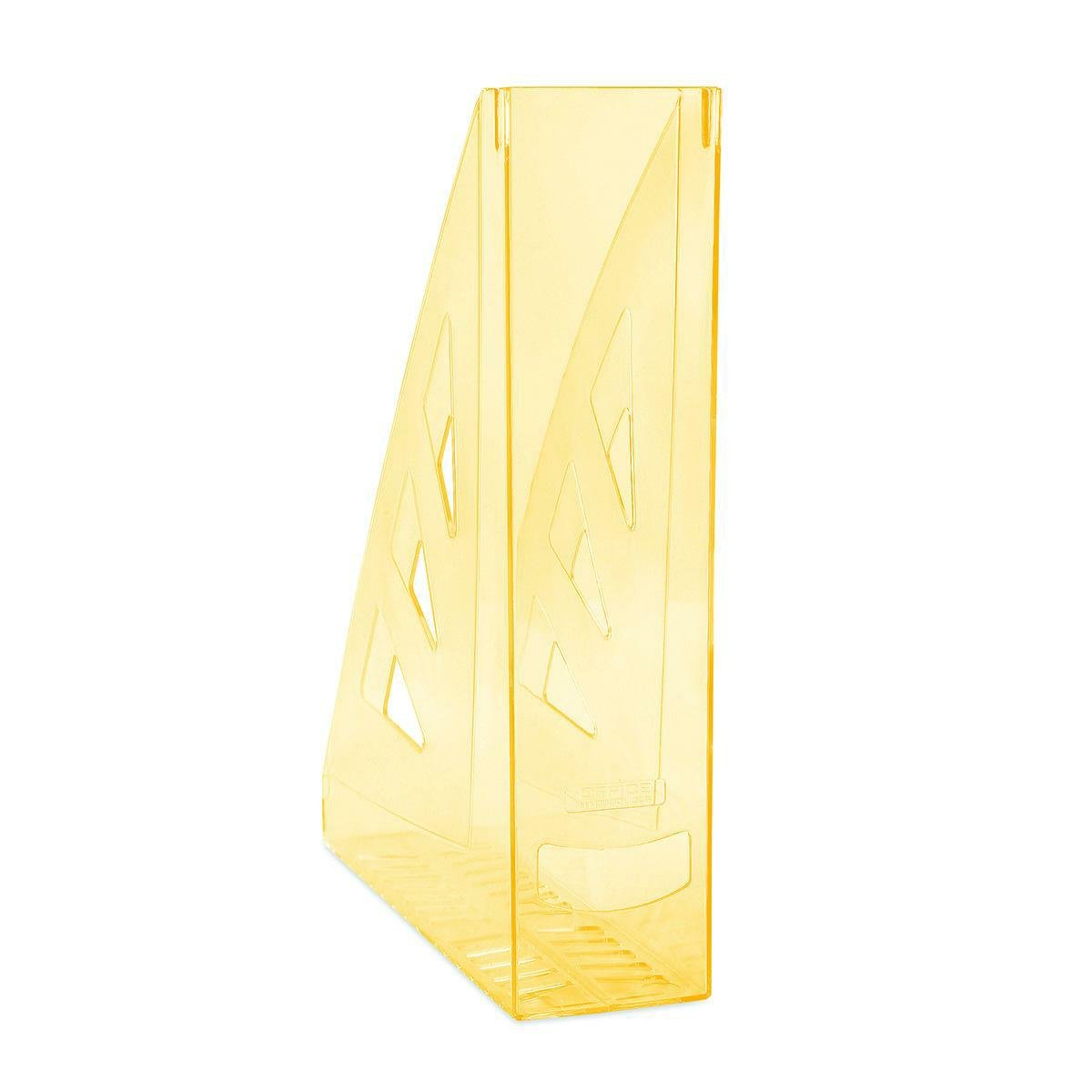 Levně Office Products stojan na časopisy, A4/70 mm, transparentní oranžový