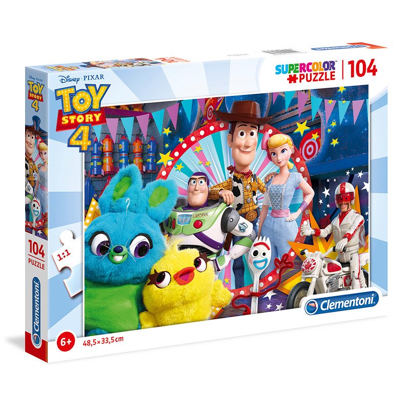 Clementoni Puzzle Supercolors Toy Story 4 / 104 dílků - Clementoni