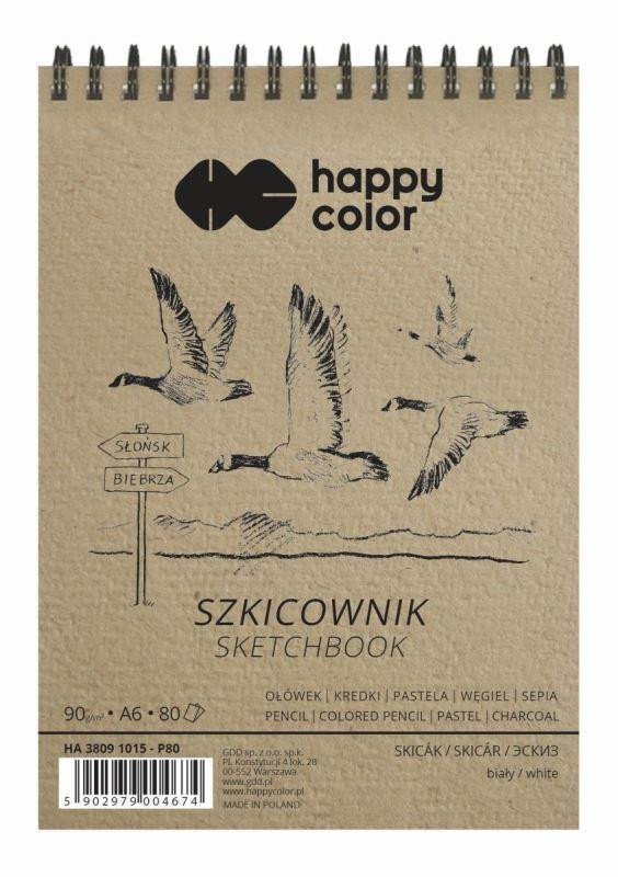 Levně Happy Color Skicák se spirálou - Ptáci A6