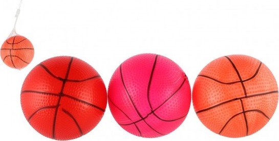 Levně Míček basketbal guma 8,5cm 5 barev v síťce