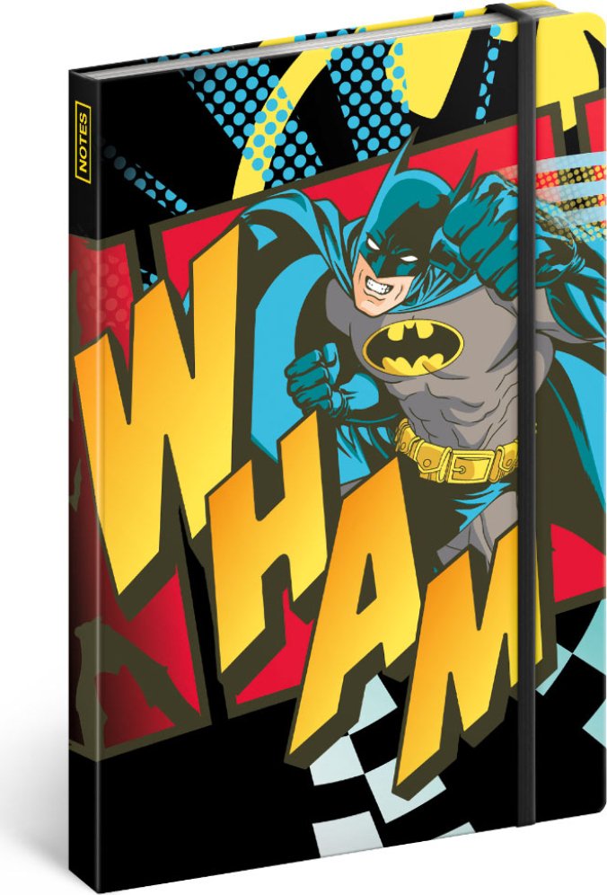Levně Notes - Batman/Wham, linkovaný, 13 x 21 cm