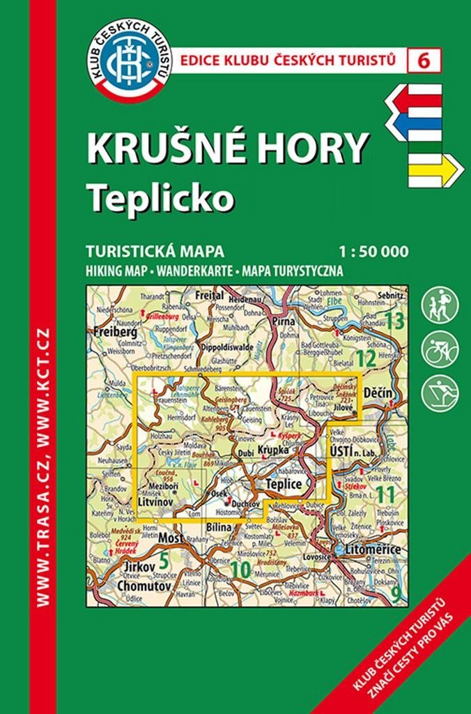 Levně KČT 6 Krušné hory-Teplicko/ 5.vydání 2016