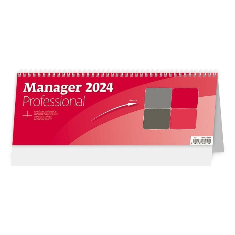 Levně Kalendář stolní 2024 - Manager Professional