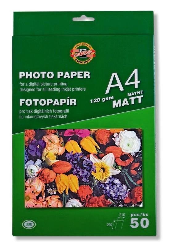 Levně Koh-i-noor fotopapír A4 matný 120g 50 ks