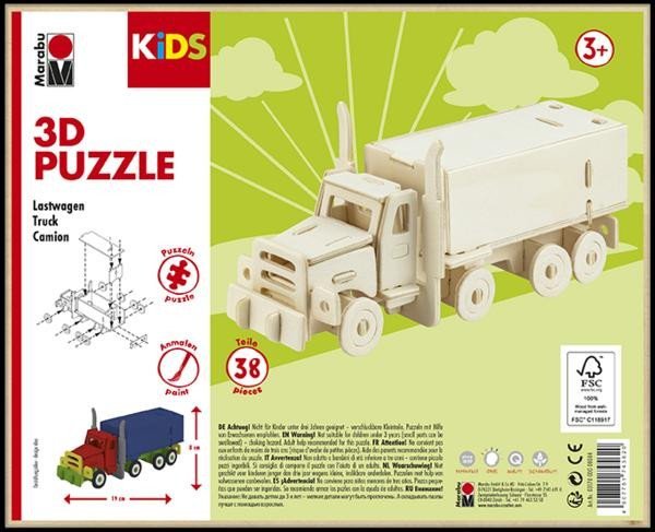 Levně Marabu KiDS 3D Puzzle - Truck