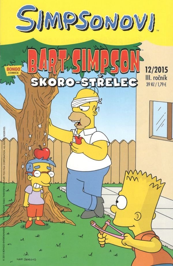 Levně Simpsonovi - Bart Simpson 12/2015 - Skoro-střelec - Matthew Abram Groening