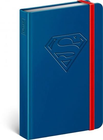 Levně Notes Superman - Logo, linkovaný, 11 × 16 cm