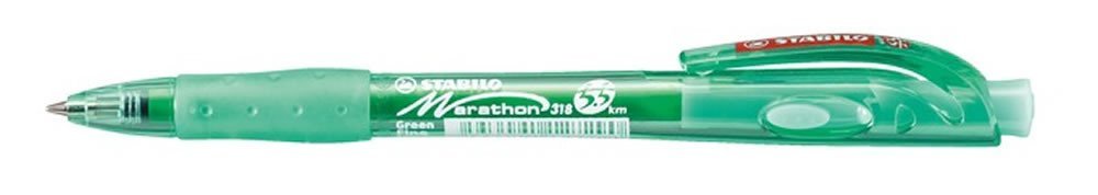 Levně Kuličkové pero STABILO marathon zelené