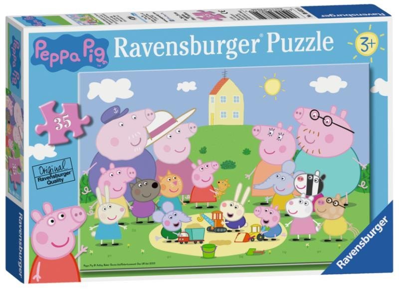 Levně Puzzle Prasátko Peppa na pískovišti 35 dílků