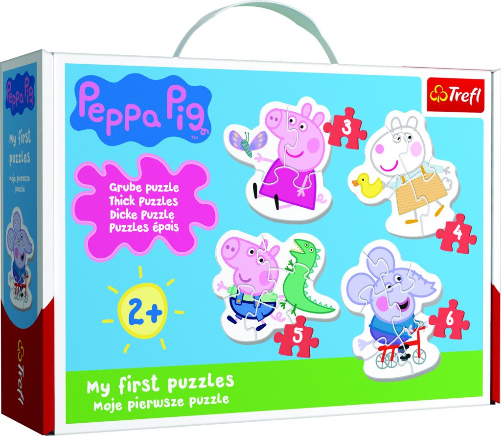Trefl Puzzle Peppa Pig 4v1 (3,4,5,6 dílků) Baby - Trefl