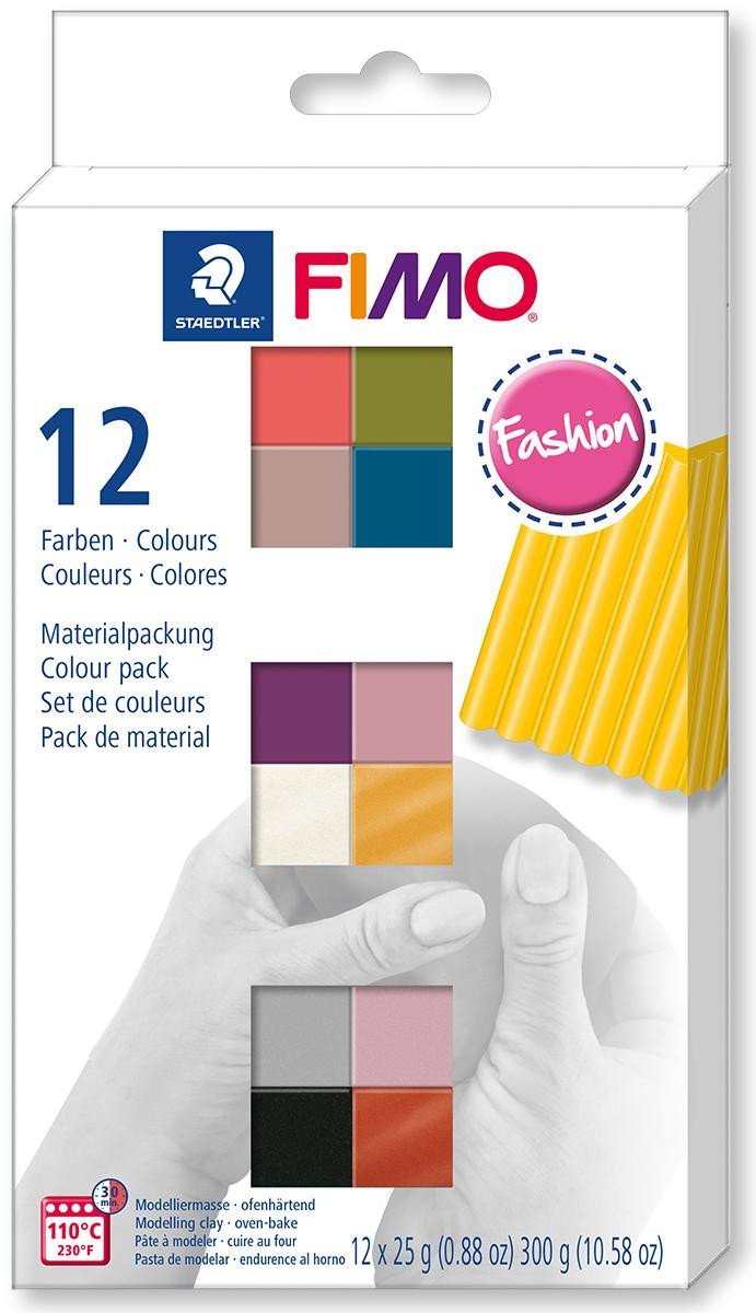 FIMO Soft sada 12 barev x 25 g - fashion