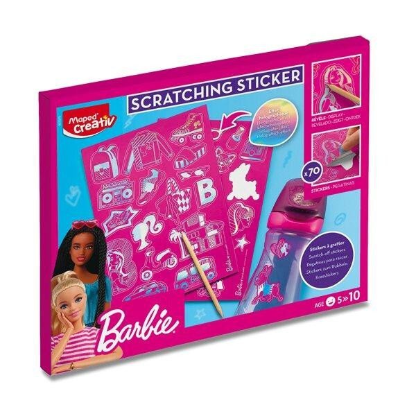 Levně Maped Kreativní sada Scratching Stickers Barbie