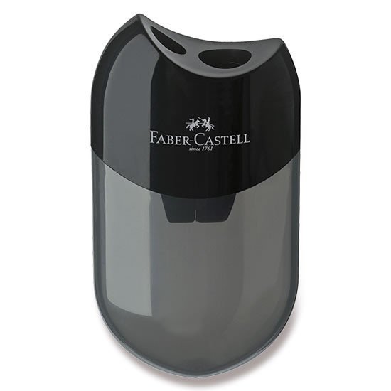 Levně Faber-Castell - Ořezávátko 2 otvory, černé
