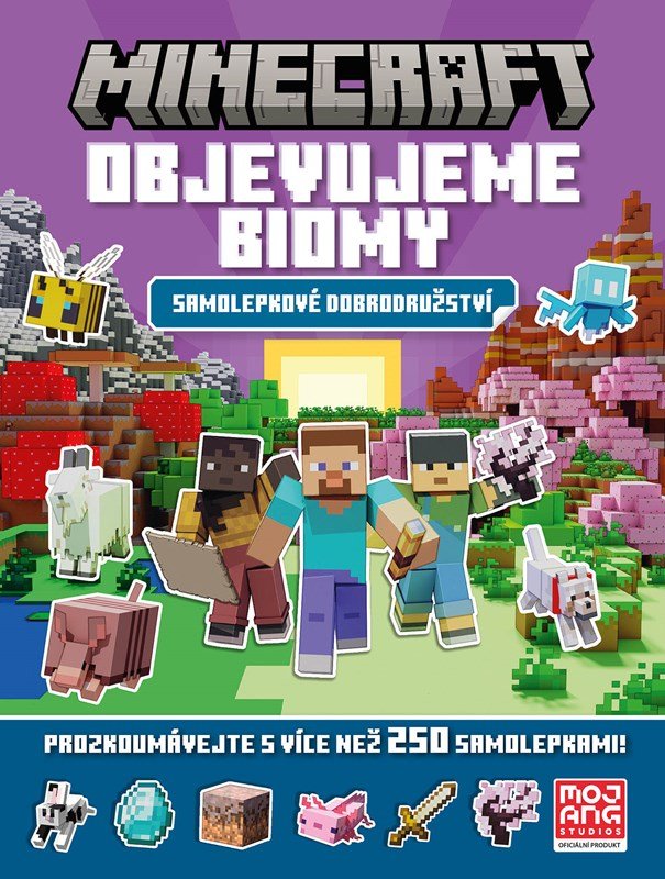 Levně Minecraft - Objevujeme biomy - Samolepkové dobrodružství - kolektiv.