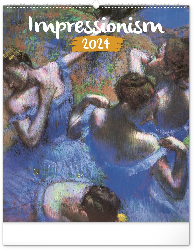 Levně Kalendář 2024 nástěnný: Impresionismus, 48 × 56 cm