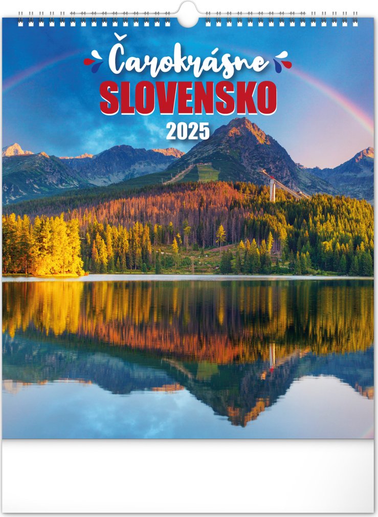 Levně NOTIQUE Nástenný kalendár Čarokrásne Slovensko 2025, 30 x 34 cm Slovensky