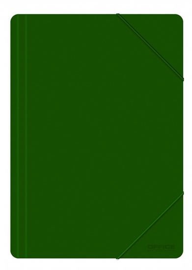 Levně Spisové desky PP s gumičkou A4 500 µm - zelená
