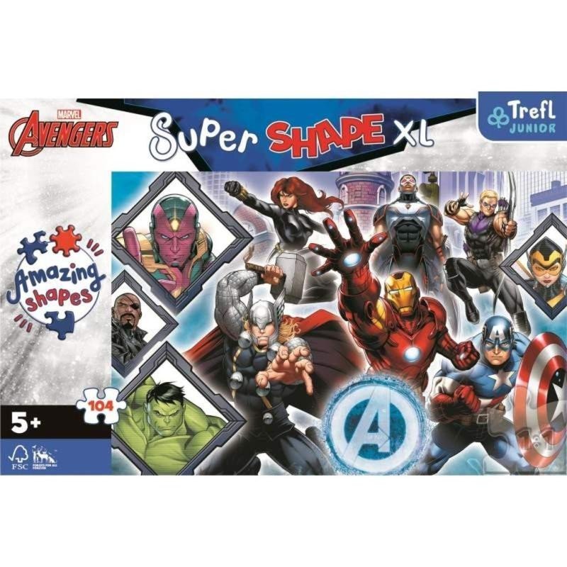 Levně Trefl Puzzle Super Shape XL Avengers 104 dílků