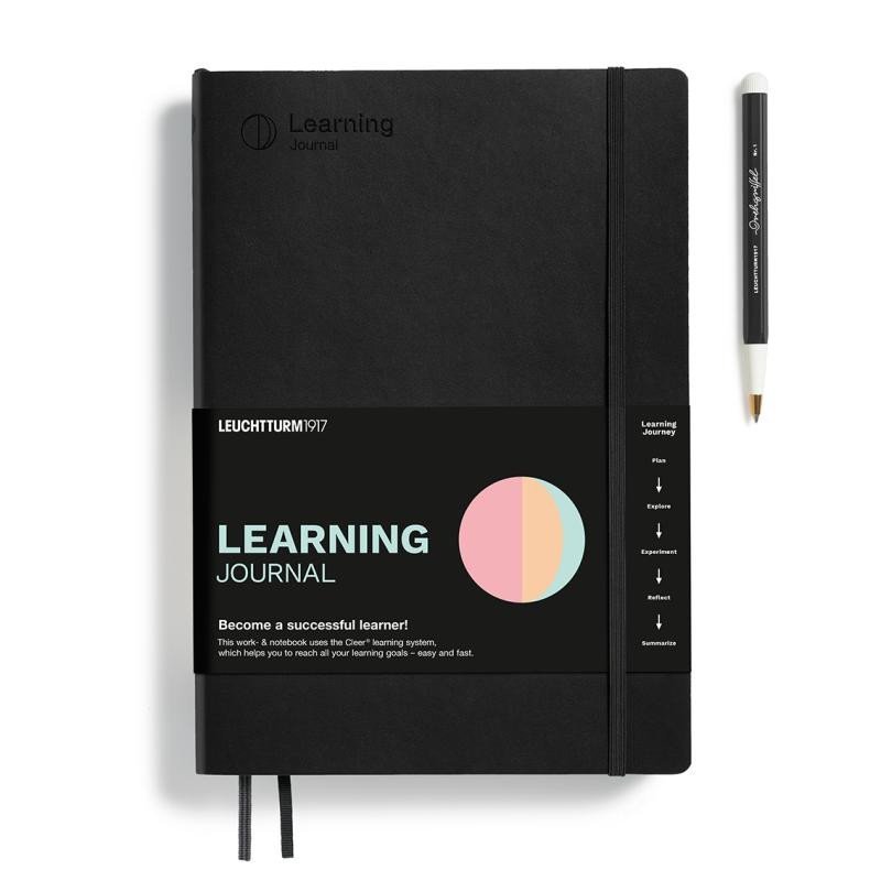 Levně Leuchtturm1917 Learning Journal A5 Black