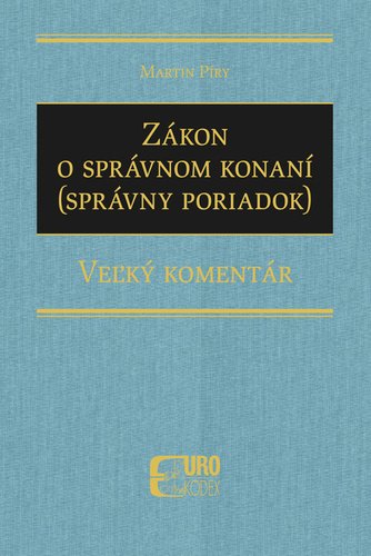 Levně Zákon o správnom konaní - Martin Píry