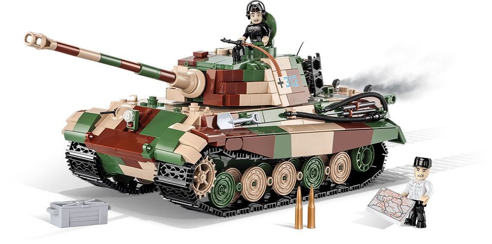 Levně Stavebnice COBI II WW Panzer VI Tiger Ausf. B Konigstiger, 1000 kostek, 2 f