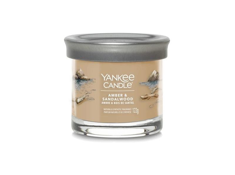 YANKEE CANDLE Amber & Sandalwood svíčka 121g (Signature tumbler malý )