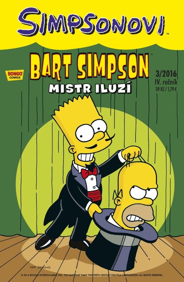 Levně Simpsonovi - Bart Simpson 3/2016 - Mistr iluzí - Matthew Abram Groening