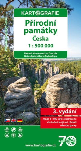 Levně Přírodní památky Česka 1:500 000