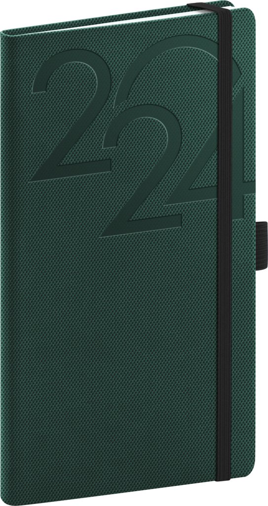 Levně Diář 2024: Ajax - zelený, kapesní, 9 × 15,5 cm