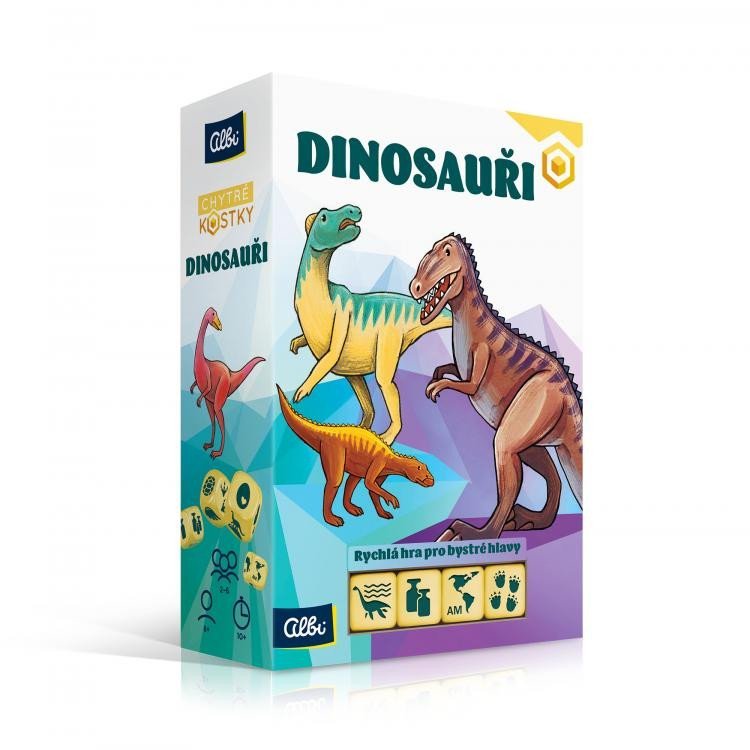 Levně Albi Chytré kostky Dinosauři - vědomostní hra
