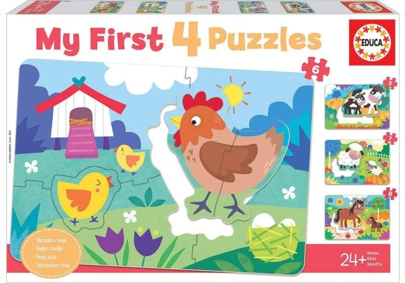 Levně Moje první puzzle Maminky a mláďátka 4v1 (5,6,7,8 dílků)