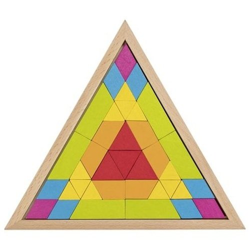 Levně Dřevěná mozaika Trojúhelník