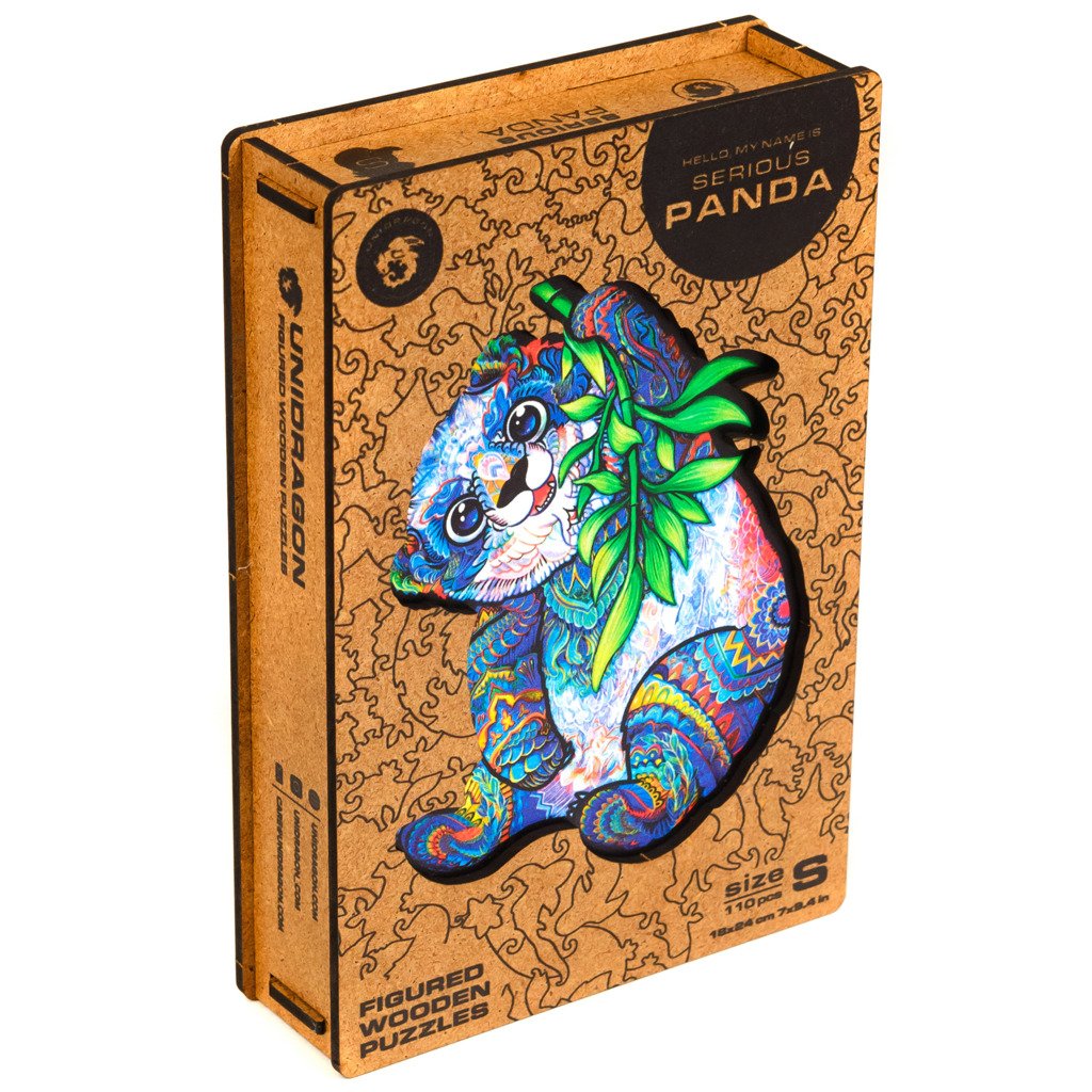 Levně Unidragon dřevěné puzzle - Panda velikost S - EPEE Unidragon